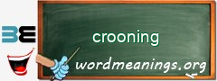 WordMeaning blackboard for crooning